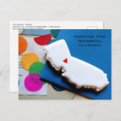California Cookie Postkarte (Vorne/Hinten)