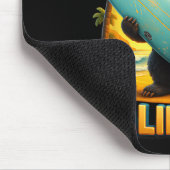 California Cool Republic Sungl Bear Surfing Beach  Mousepad (Ecke)