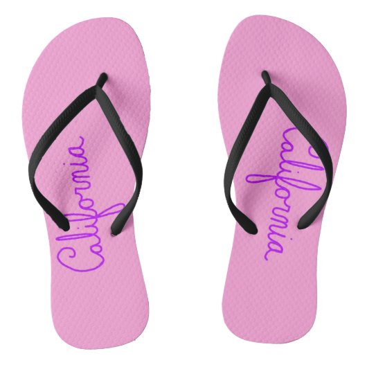 California Cursive Flip Flops Badesandalen (Fußbett)
