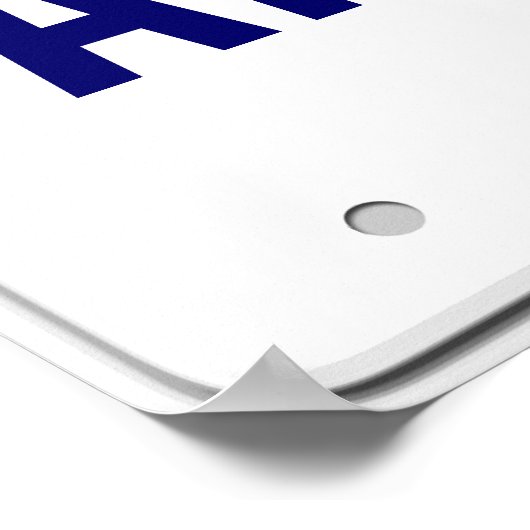 California Custom License Plate Poster (Ecke)