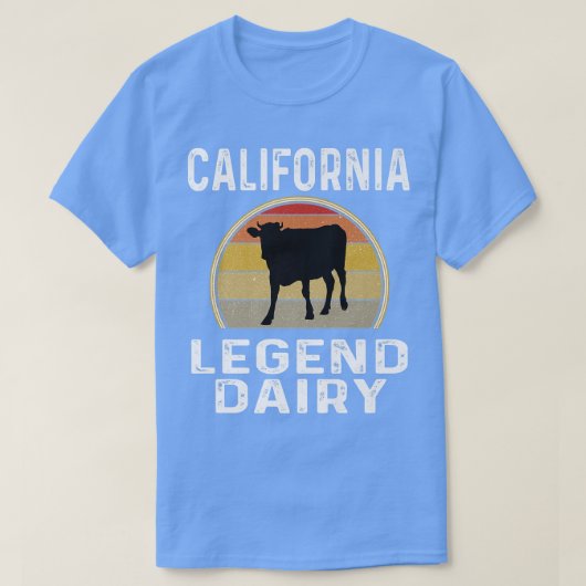 California Dairy Bauer Legend Dairy Cow Cattle Fu T-Shirt (Design vorne)