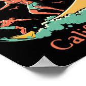 California Dana Point Ca Surfer Surfing Beach Fish Poster (Ecke)