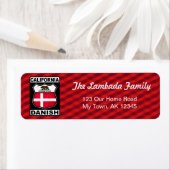 California Danish American Address Labels (Insitu)