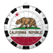 California Dartboard USA & Californien Flag /game Dartscheibe (vorne)