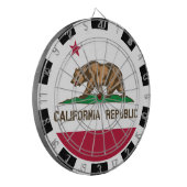 California Dartboard USA & Californien Flag /game Dartscheibe (Vorderseite Links)