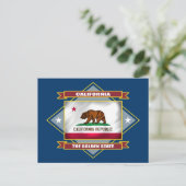California Diamond Postkarte (Stehend Vorderseite)