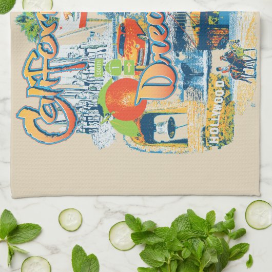 California Dream Geschirrtuch (Gefaltet)