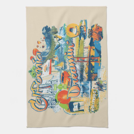 California Dream Geschirrtuch (Vertikal)