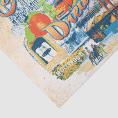 California Dream mit Sandstrand Seidenpapier (Ausschnitt)