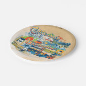 California Dream Pappteller (Schrägansicht)