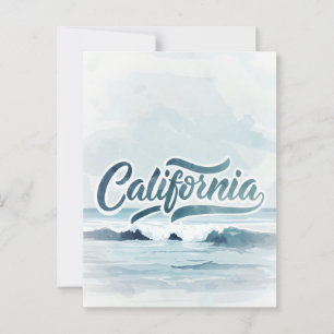 California Dream Postcard - Vintage Reisen Postkarte