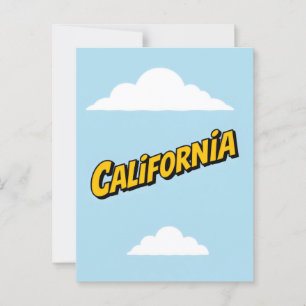 California Dream Postcard - Vintage Reisen Postkarte