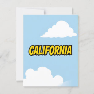 California Dream Postcard - Vintage Reisen Postkarte