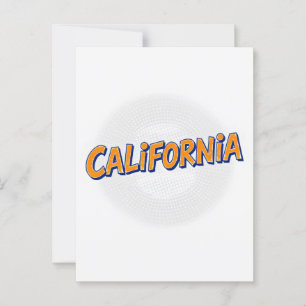 California Dream Postcard - Vintage Reisen Postkarte