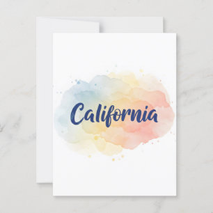 California Dream Postcard - Vintage Reisen Postkarte
