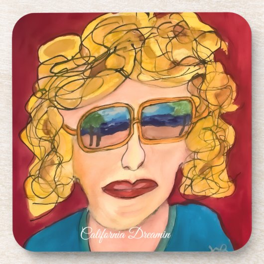 California Dreamin Getränkeuntersetzer (Vorderseite)