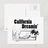 California Dreamin' Postkarte (Vorne/Hinten)