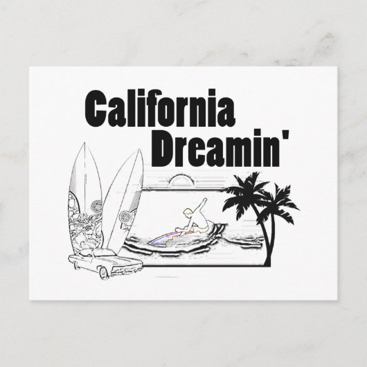 California Dreamin' Postkarte (Vorderseite)