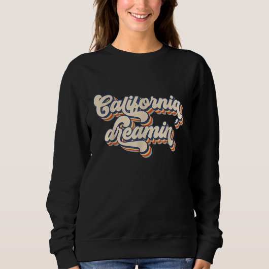 California Dreamin' Retro Sunset Venice Beach Summ Sweatshirt (Vorderseite)