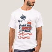 California Dreamin' Surf Van Palms T-Shirt (Vorderseite)