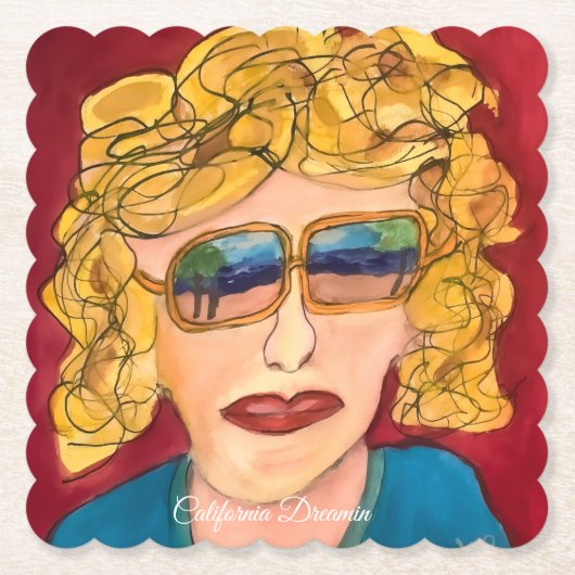 California Dreamin Untersetzer (Vorderseite)