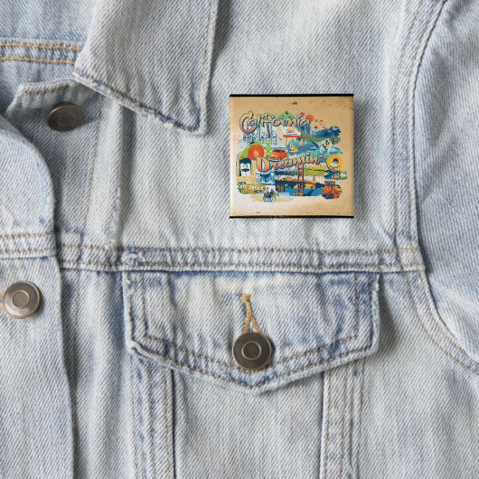 California Dreaming Button (Beispiel)