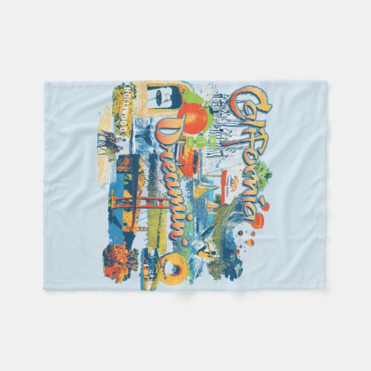 California Dreaming Fleecedecke (Vorderseite (Horizontal))