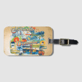 California Dreaming Gepäckanhänger (Vorderseite (Horizontal))