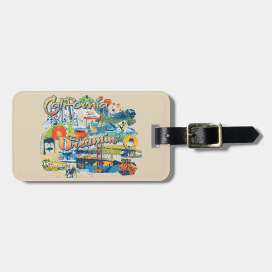 California Dreaming Gepäckanhänger (Vorderseite horizontal)