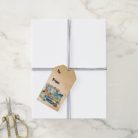 California Dreaming Geschenkanhänger (Mit Garn)