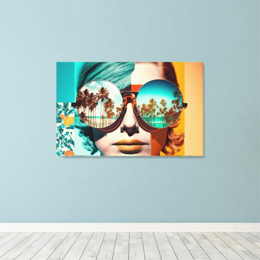 California Dreaming Leinwand (Insitu (Holzboden))