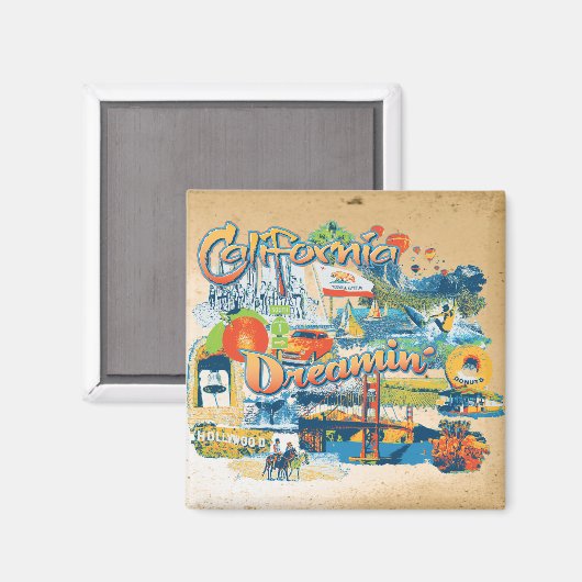 California Dreaming Magnet (Vorderseite/Rückseite)