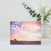 California Dreaming, Manhattan Beach bei Sunset Postkarte (Stehend Vorderseite)