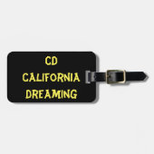 California Dreaming Monogram Gepäckanhänger (Vorderseite horizontal)