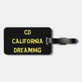 California Dreaming Monogram Gepäckanhänger (Rückseite horizontal)