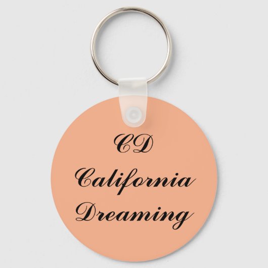 California Dreaming Monogram Schlüsselanhänger (Vorderseite)