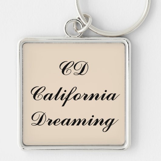 California Dreaming Monogram Schlüsselanhänger (Vorne)
