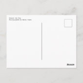 California Dreaming Peanut Der Mops Postkarte (Rückseite)