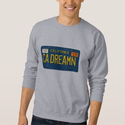 California Dreaming - Retro Nummernschild 1969 Sweatshirt (Vorderseite)