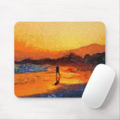California Dreaming Sunset Mousepad (Mit Mouse)