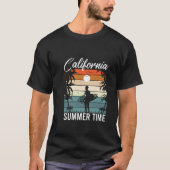 California Dreaming Sunset Surf T - Shirt (Vorderseite)