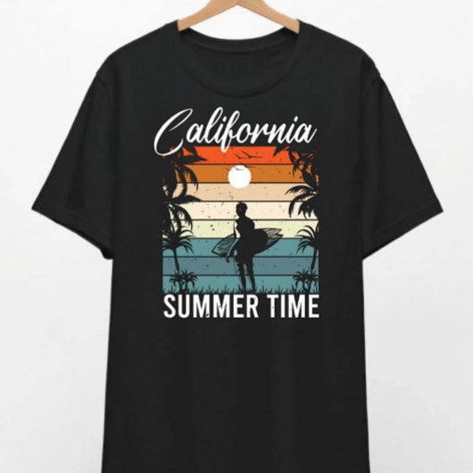California Dreaming Sunset Surf T - Shirt