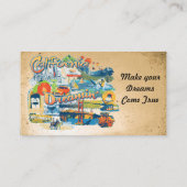 California Dreaming Visitenkarte (Rückseite)