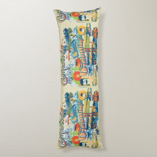 California Dreaming Wohngestaltung Seitenschläferkissen (Rückseite (Vertikal))