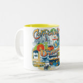 California Dreaming Zweifarbige Tasse (Vorderseite Links)