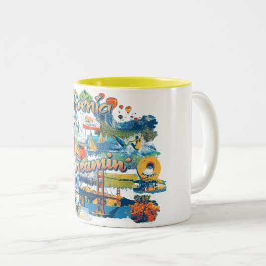 California Dreaming Zweifarbige Tasse (VorderseiteRechts)