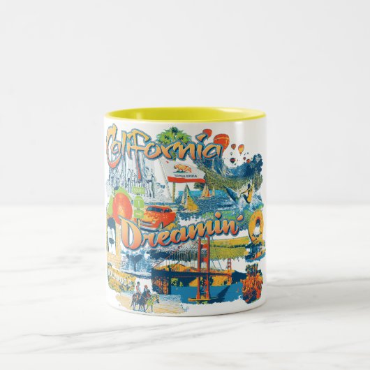 California Dreaming Zweifarbige Tasse (Mittel)