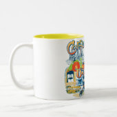 California Dreaming Zweifarbige Tasse (Links)