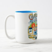 California Dreaming Zweifarbige Tasse (Links)