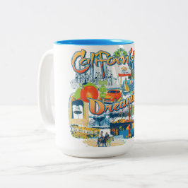 California Dreaming Zweifarbige Tasse